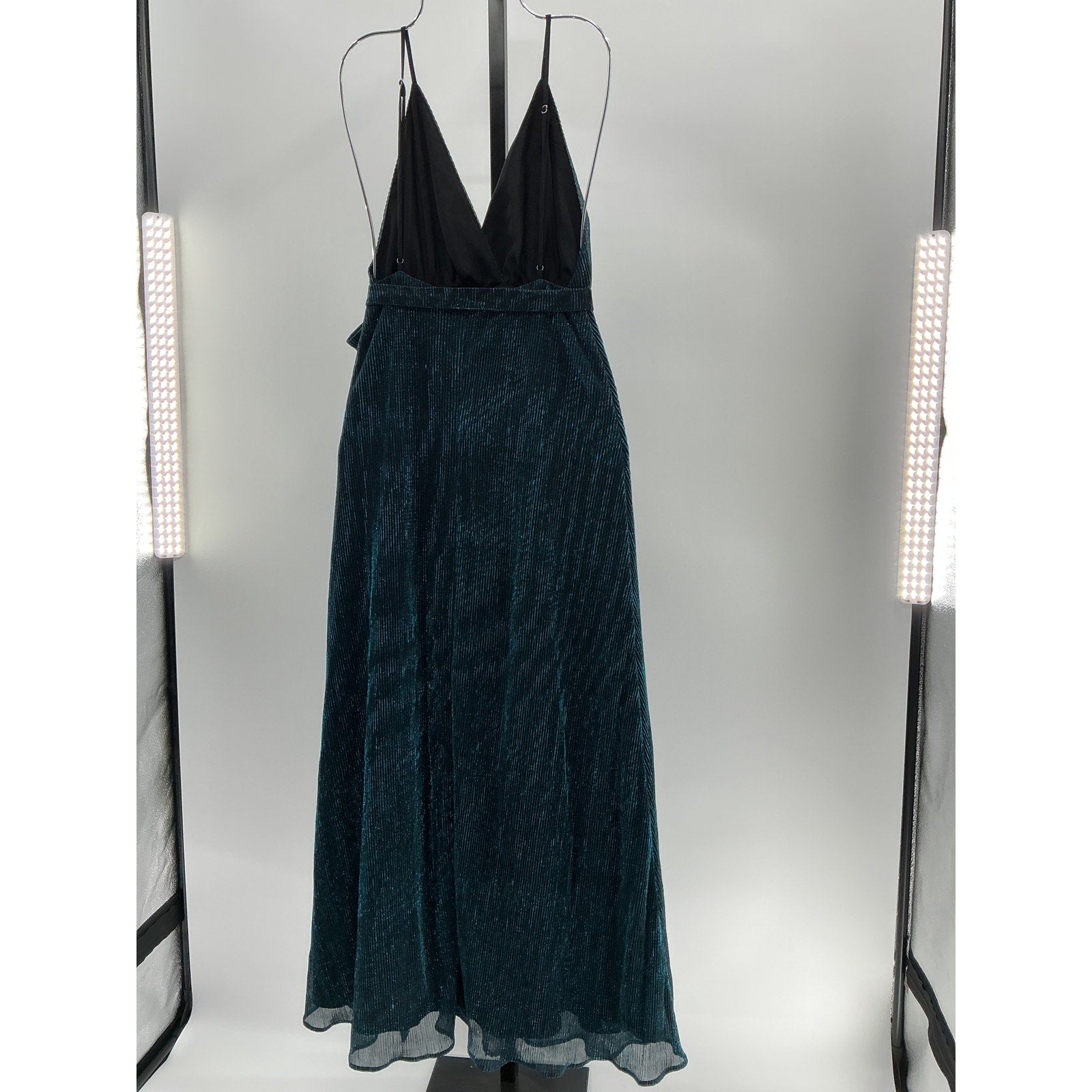 Michael Costello x Revolve 'Harper' Blue Polyester Gown Size XXS