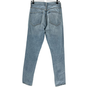 Agolde Distressed Blue Jamie High Rise Classic Denim Jeans Size 24