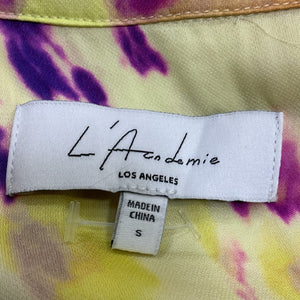 L'Academie Vibrant Yellow Lenae Shirt Size S