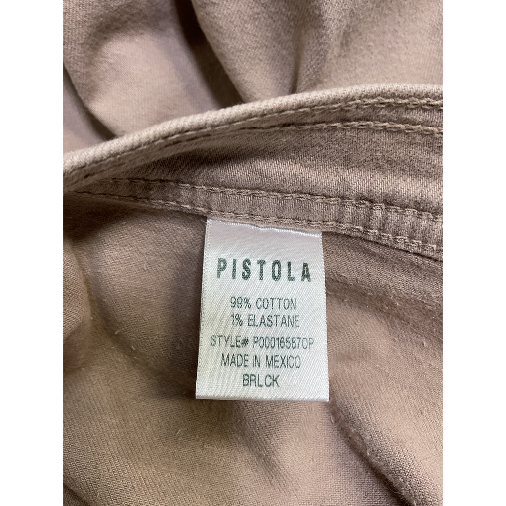 Pistola 'Penny' Pink Cotton High Rise Wide Leg Jean Size 27