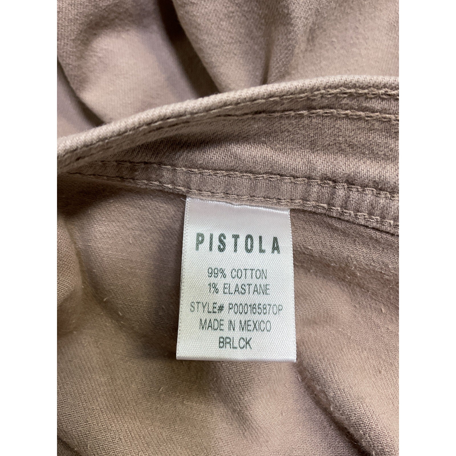 Pistola 'Penny' Pink Cotton High Rise Wide Leg Jean Size 27