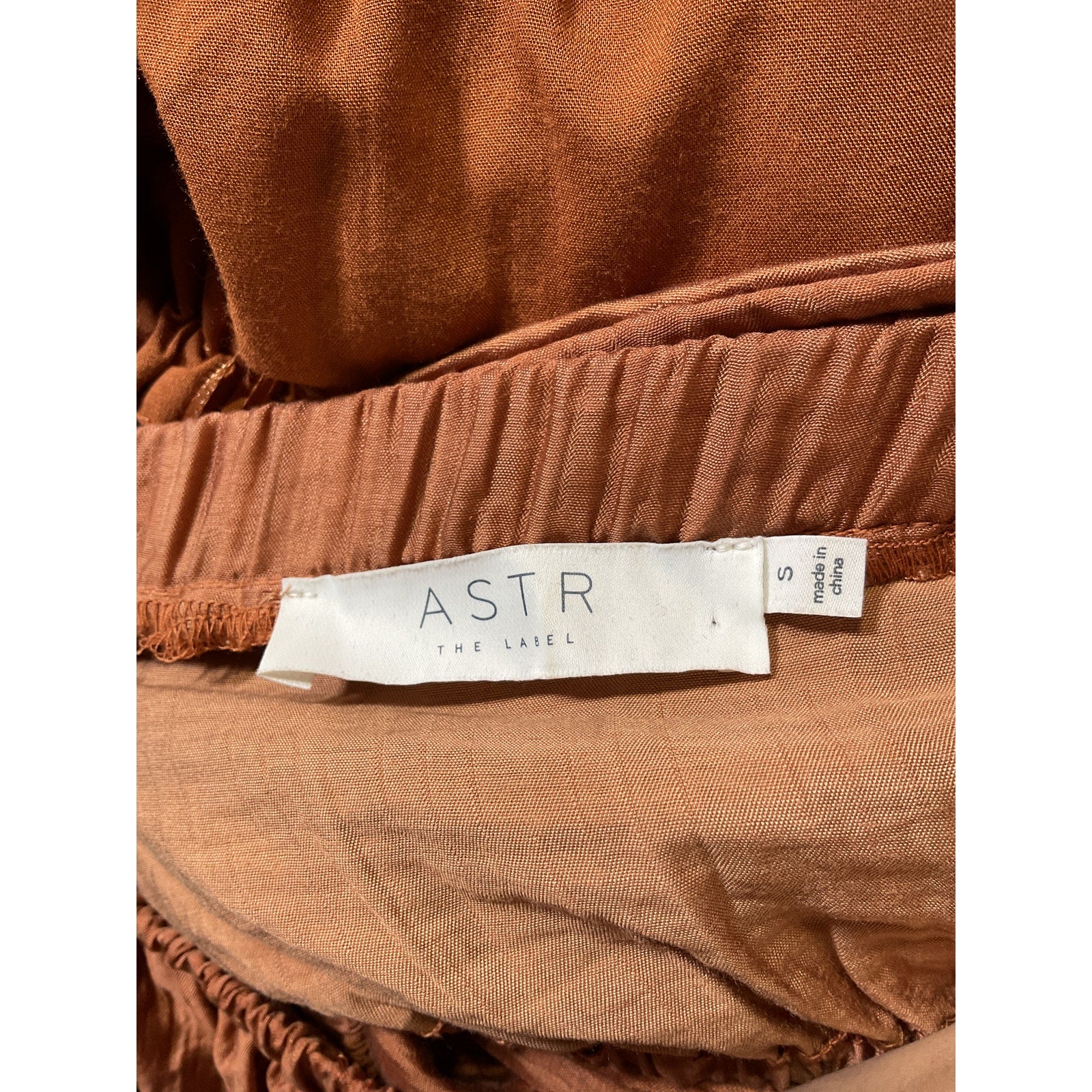 Astr The Label 'Cassian' Brown Cut-Out Long Sleeve Maxi Dress Size S