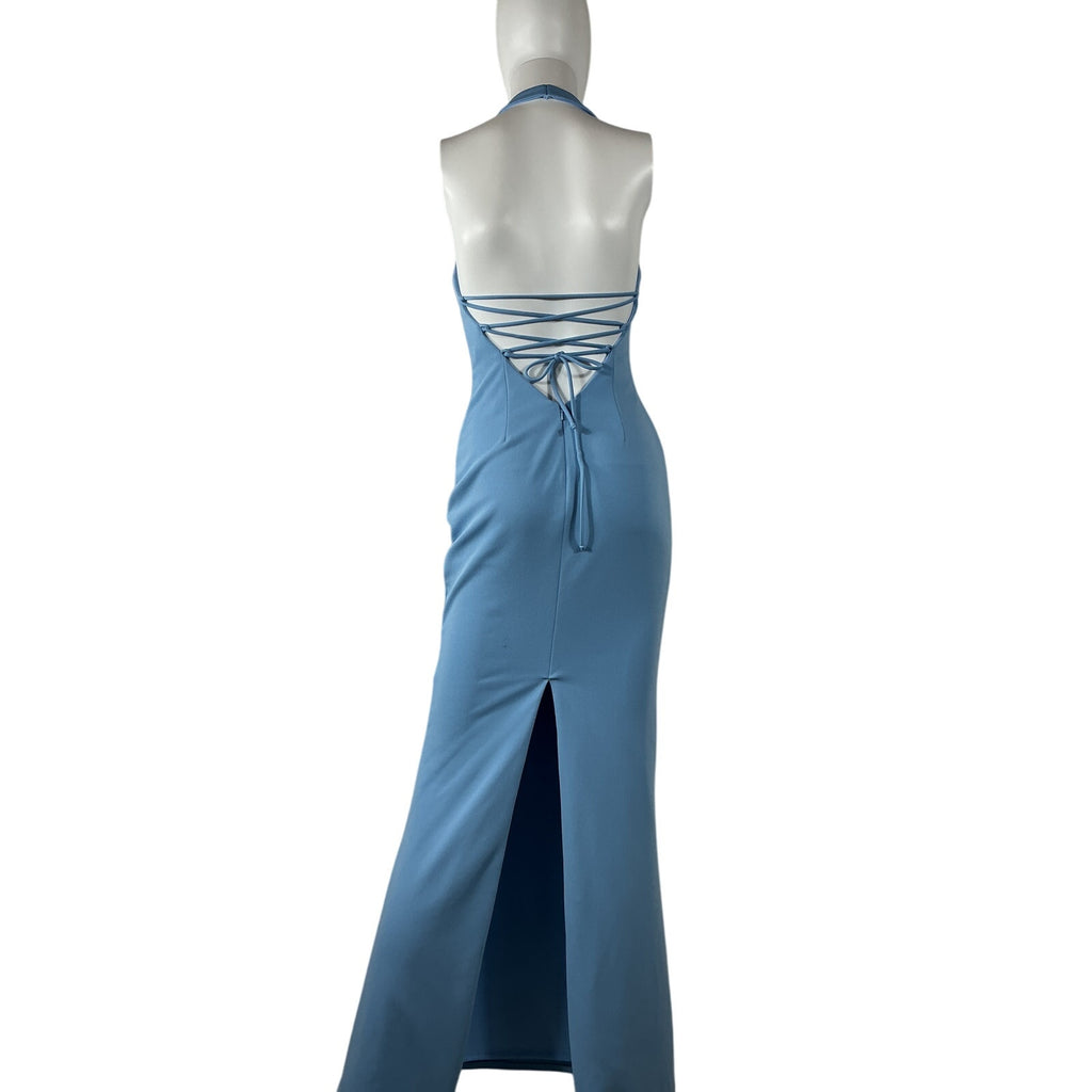 Katie May 'Piper' Blue Polyester Gown Size S