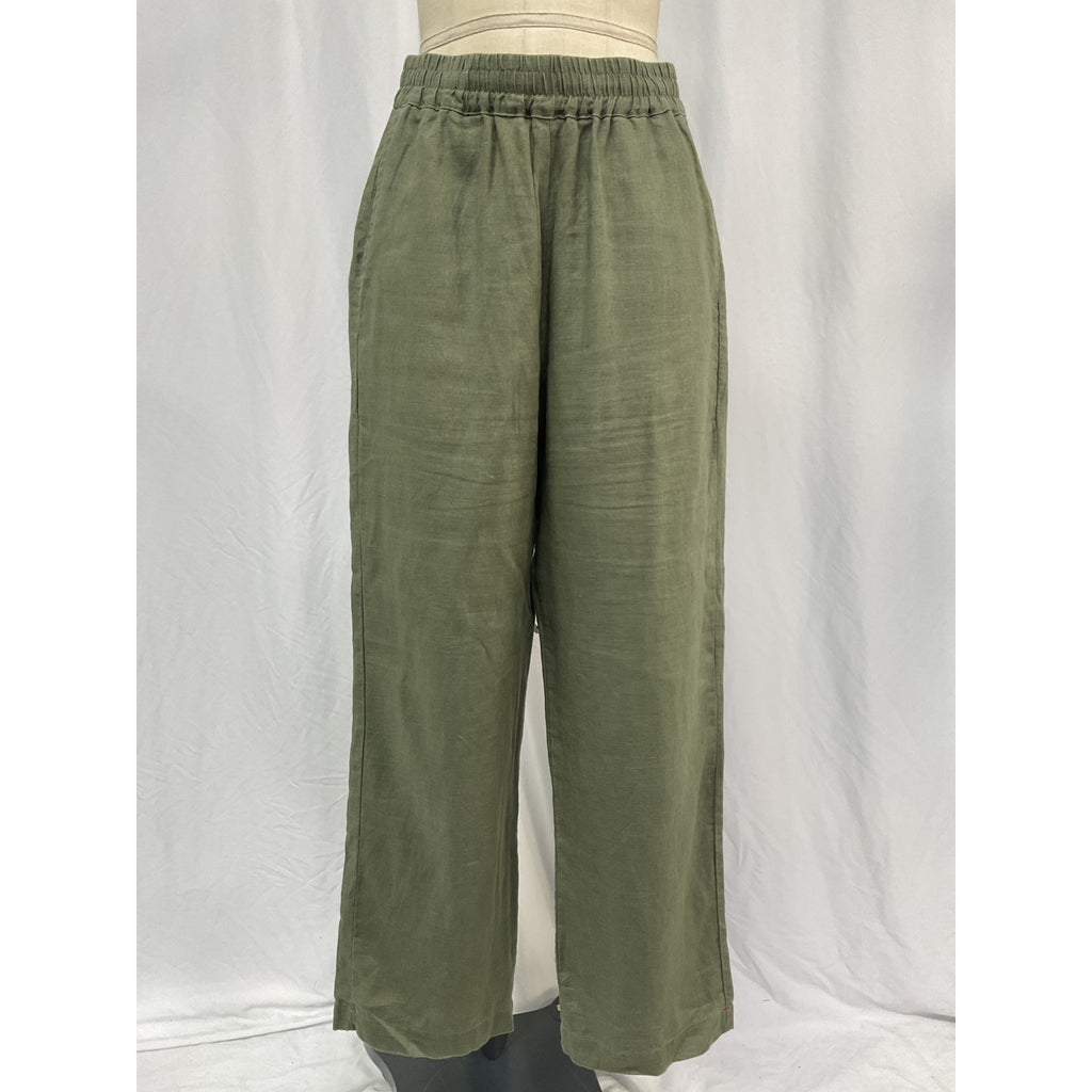 Xirena 'Atticus' Green Linen Pants Size M