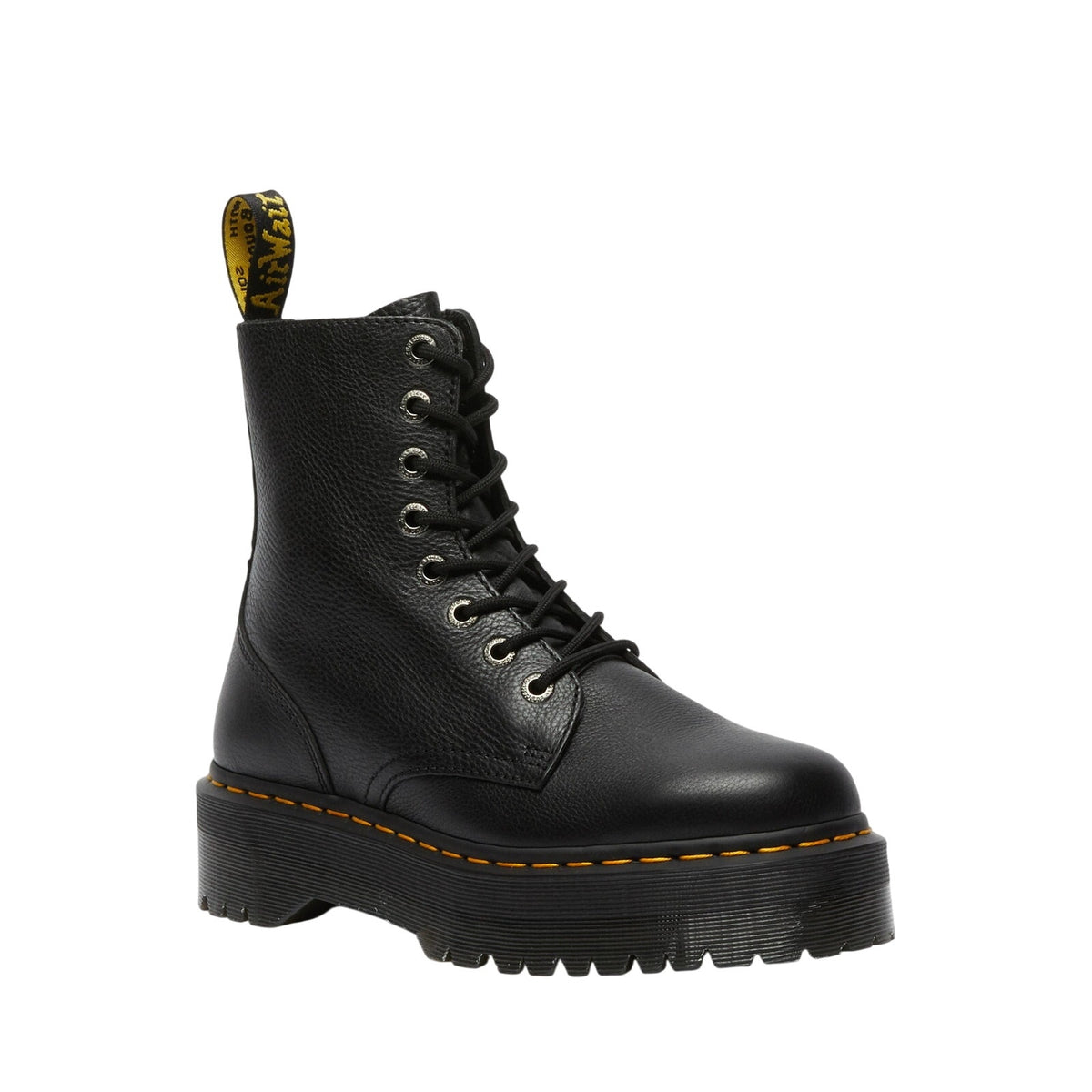 Dr. Martens Platform Black Jadon Pisa Leather Boots Size 5 M