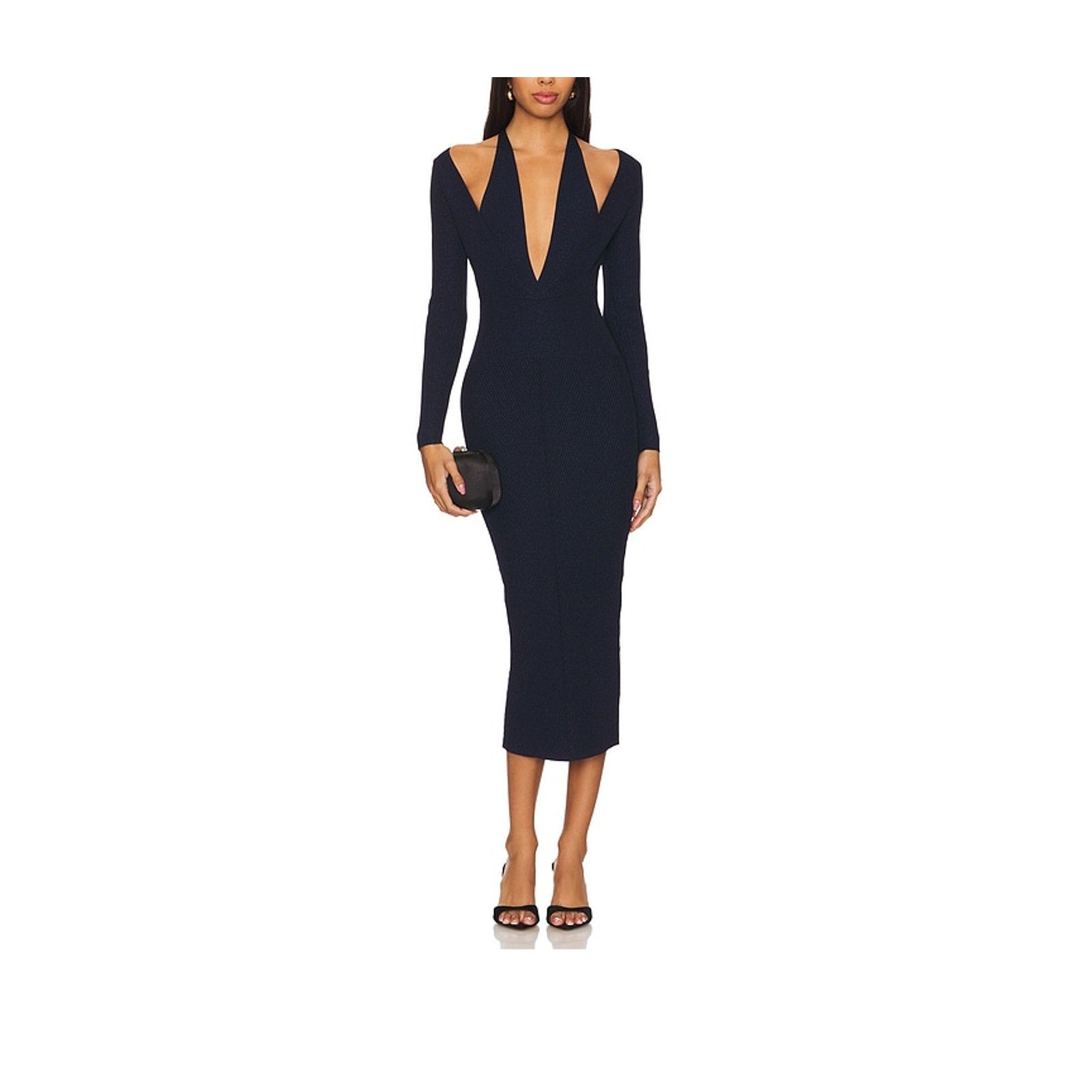 Retrofete 'Odelia' Navy Rayon Dress Size XS