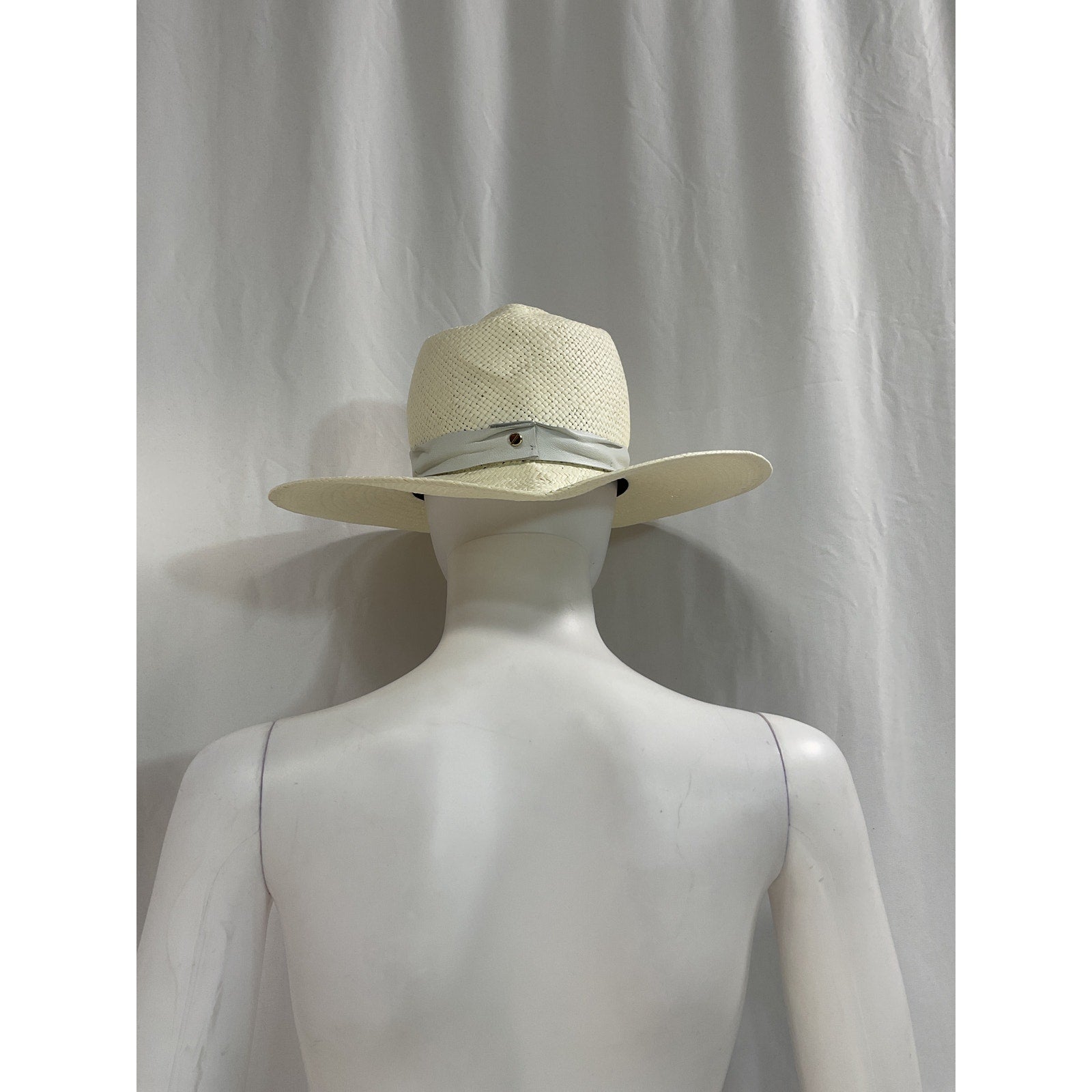 Janessa Leone 'Zoe' Tan Packable Straw Hat Size S