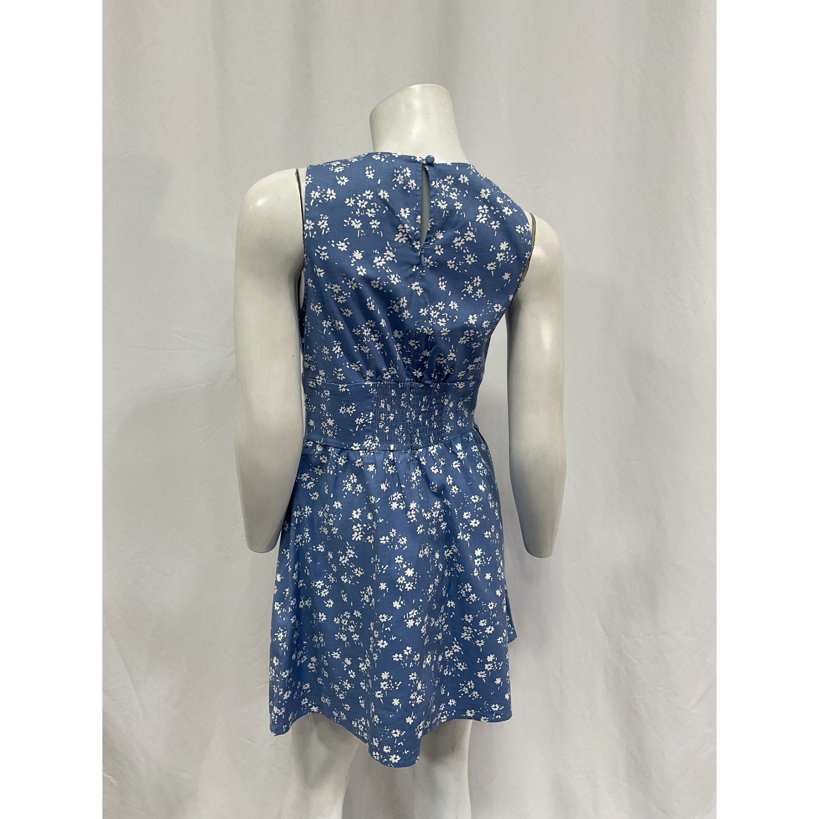 Reformation 'Isador' Blue Cotton Dress Size 4
