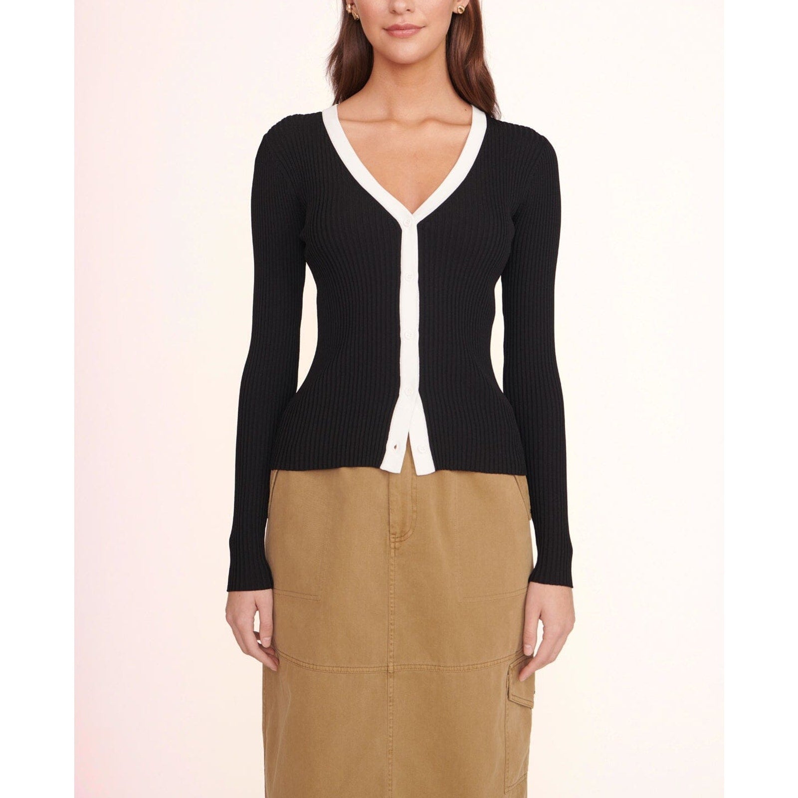 Staud Cargo Black Viscose Sweater Size L