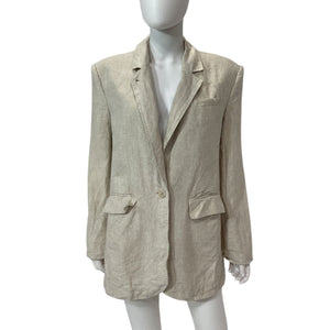 Song Of Style Relaxed Beige Rylan Blazer Size XXS