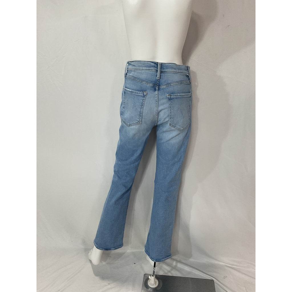 Mother 'The Tripper' Blue Flood Denim Jeans Size 27