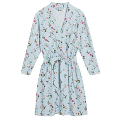 Hill House Home Floral Blue Drew Robe Size XL