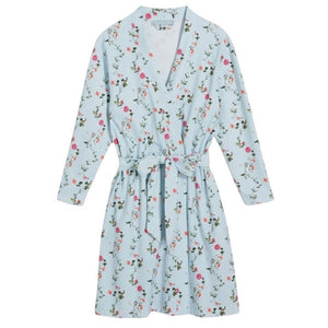 Hill House Home Floral Blue Drew Robe Size XL