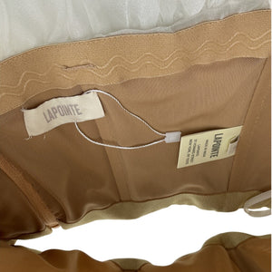 Lapointe Voluminous White Ruffle Poof Bustier Top Size 0