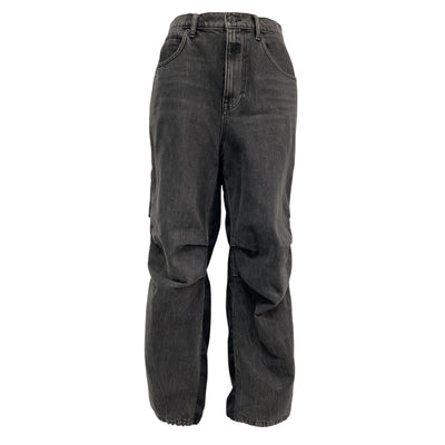 Alexander Wang Utility Black Pack Mix Hybrid Denim Jeans Size 27