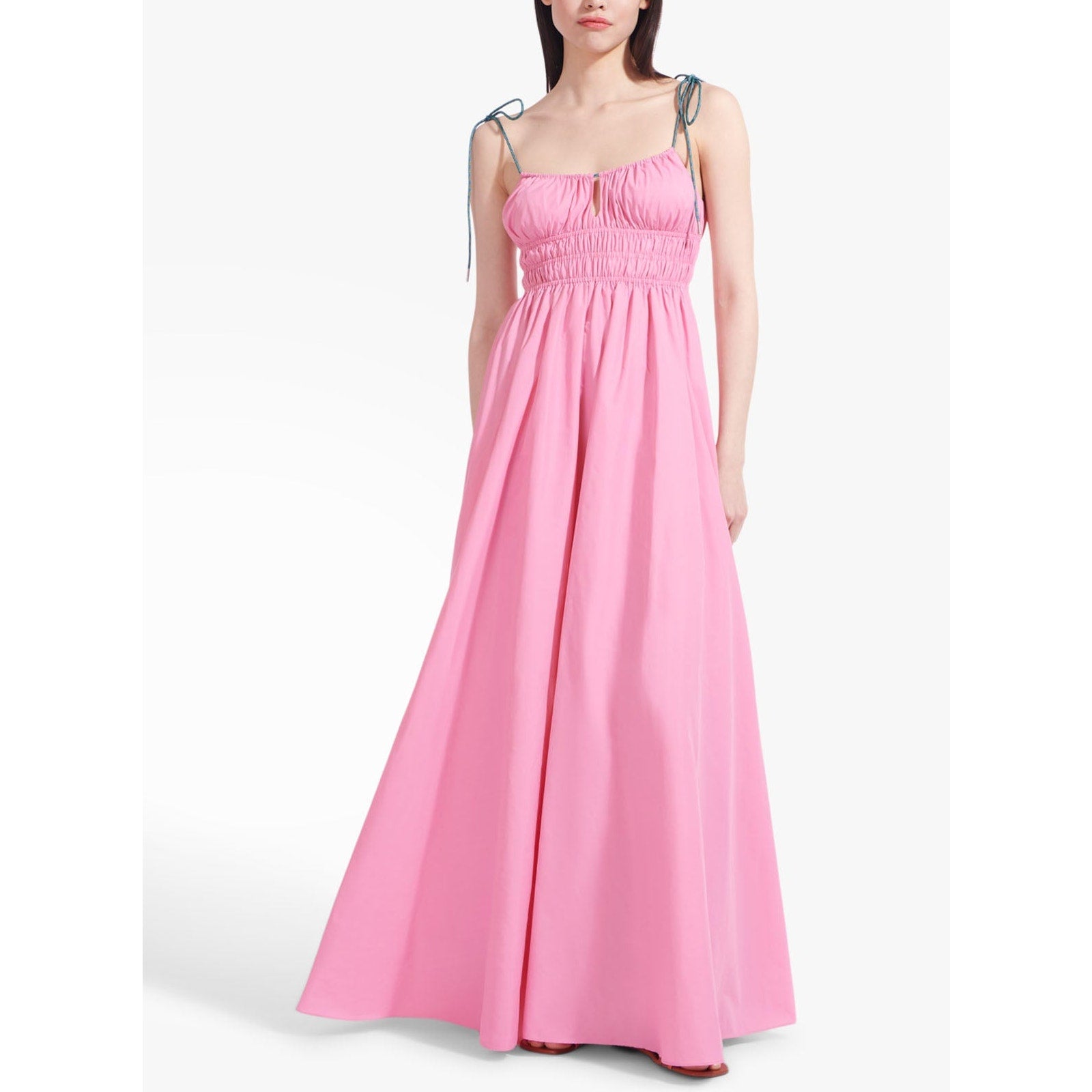 Staud Sleeveless Pink Bow Dress Size M - NWT