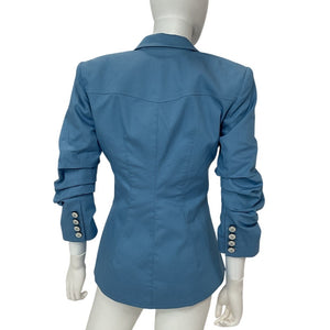 Cinq à Sept Tailored Blissful Blue Louisa Blazer Size 2