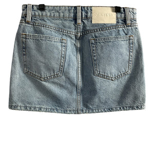 Grlfrnd Classic Riviera Niki Denim Mini Skirt Size 24