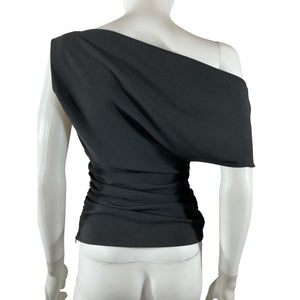 Nicholas Asymmetric Black Arlina Top Size 0