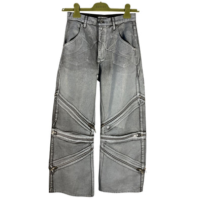 Eb Denim Zipped Gray Frederic Denim Jeans Size 24