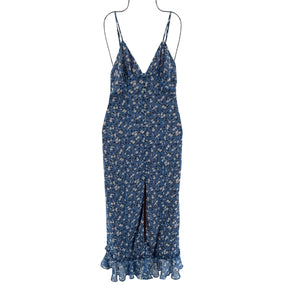 Majorelle Ditsy Floral Blue Quincy Midi Dress Size XS