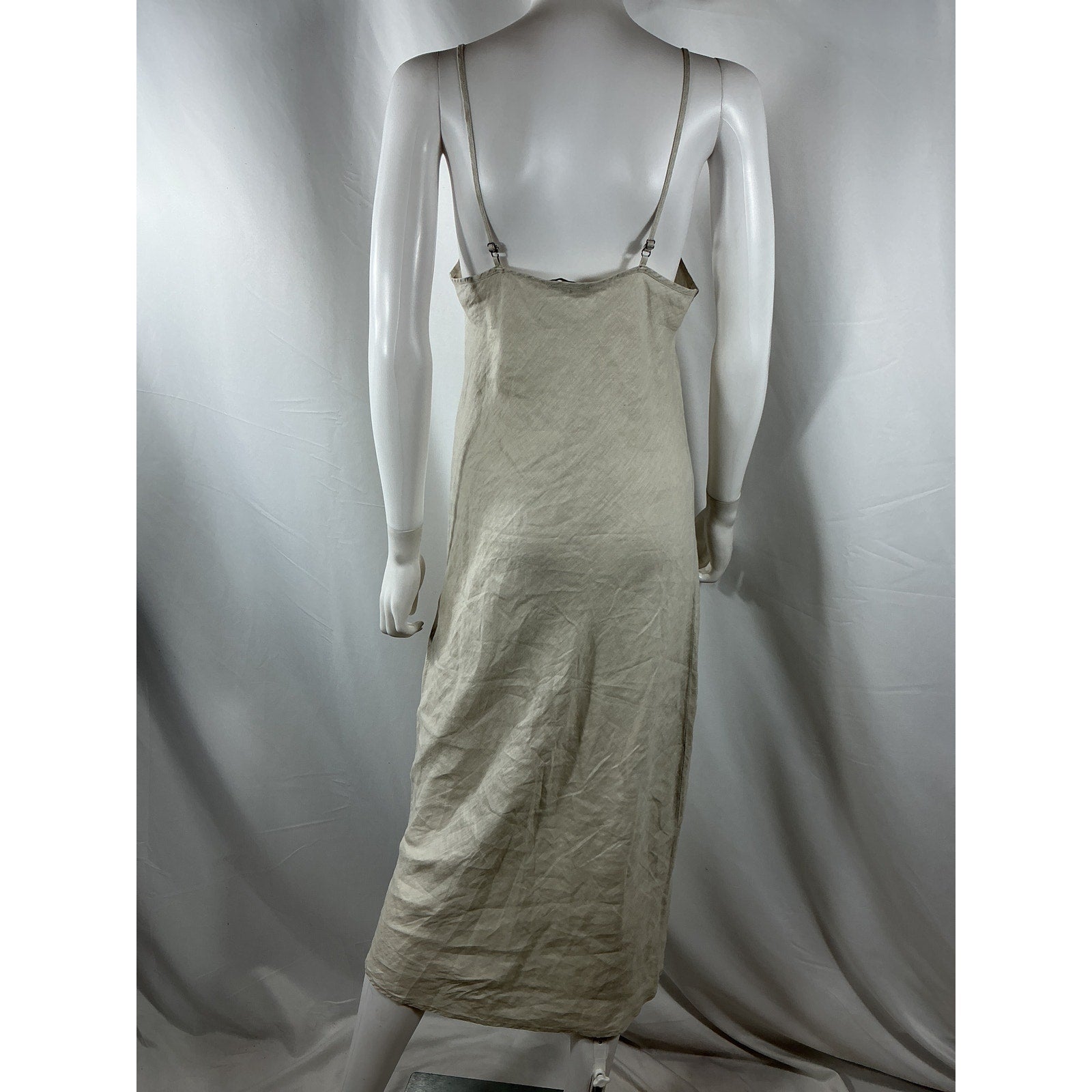 James Perse Lightweight White Linen Cami Dress Size 2