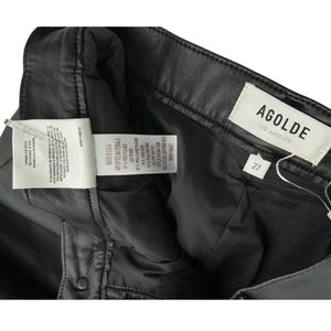 Agolde Sleek Black 90s Pinch Waist Pants Size 27