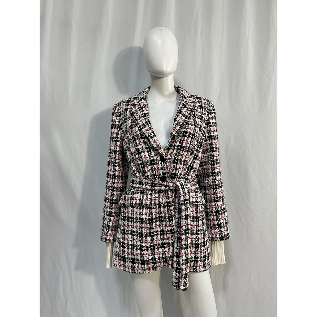 Favorite Daughter 'The City' Black Polyester Blazer Size L