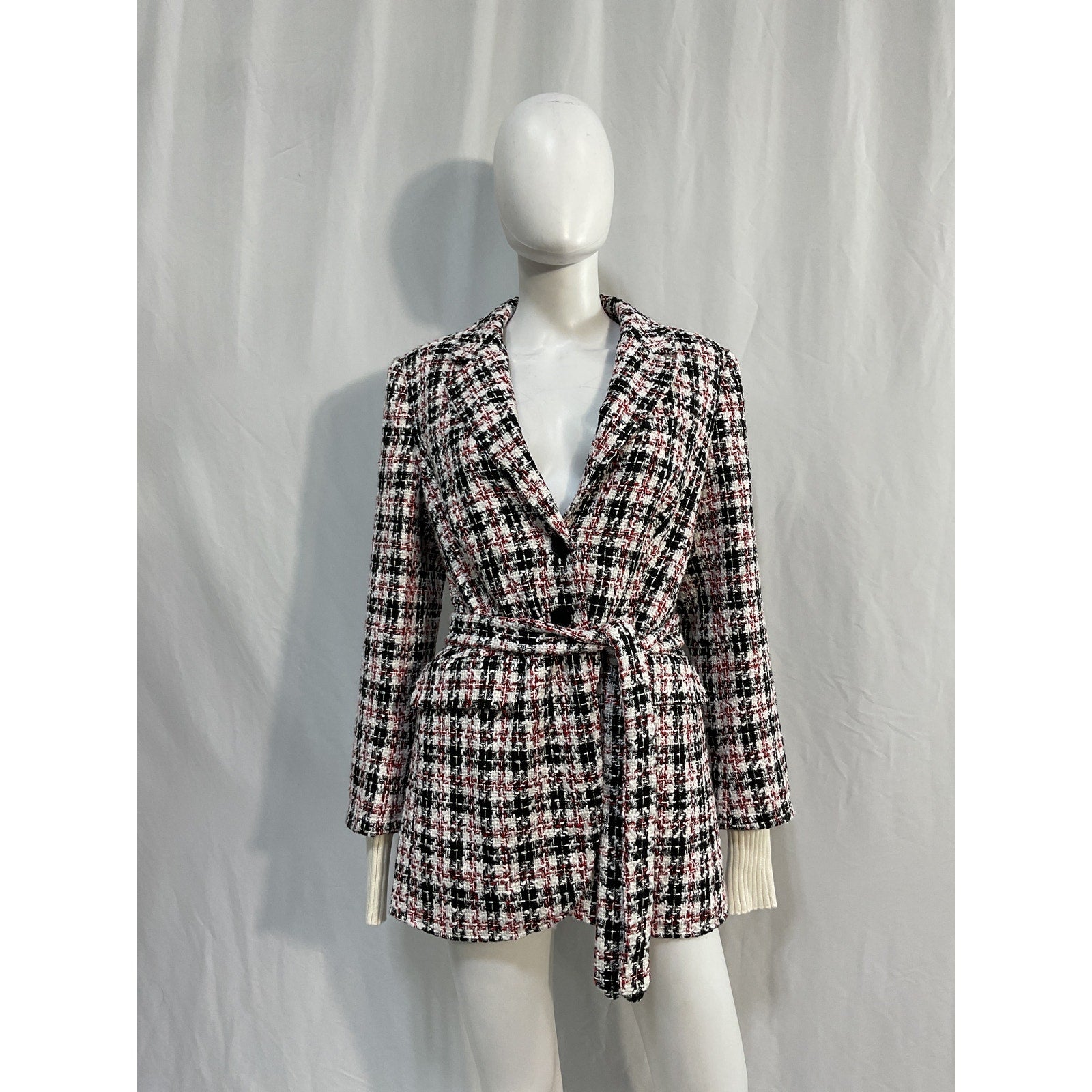Favorite Daughter 'The City' Black Polyester Blazer Size L