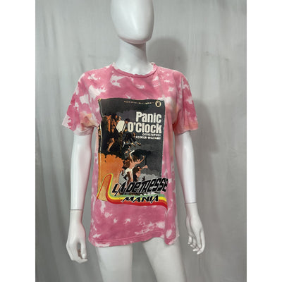 La Detresse 'Panic' Pink Screen Print Graphic Tee Size M