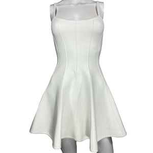 Fleur Du Mal Structured White Corset Dress Size XS