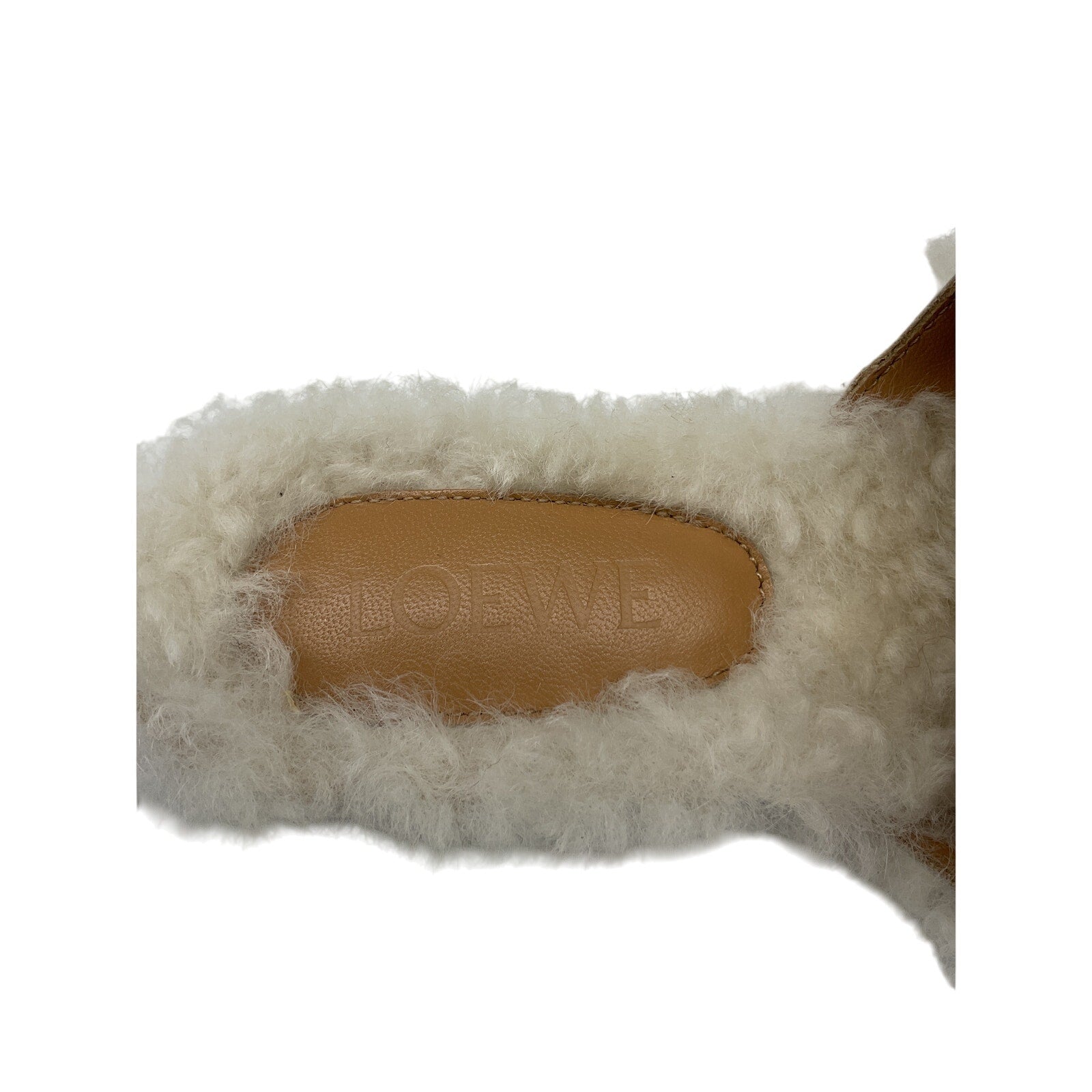 Loewe Printed White Mules Size 7