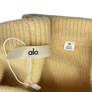 Alo Yoga Ribbed Yellow Noble Shorts Size M