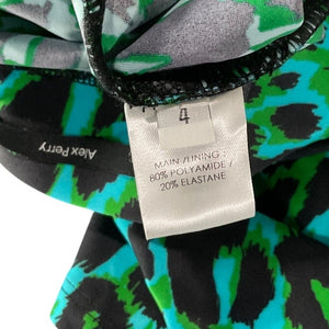 Alex Perry Vibrant Green Rory Skirt Size 4 UK / US 0