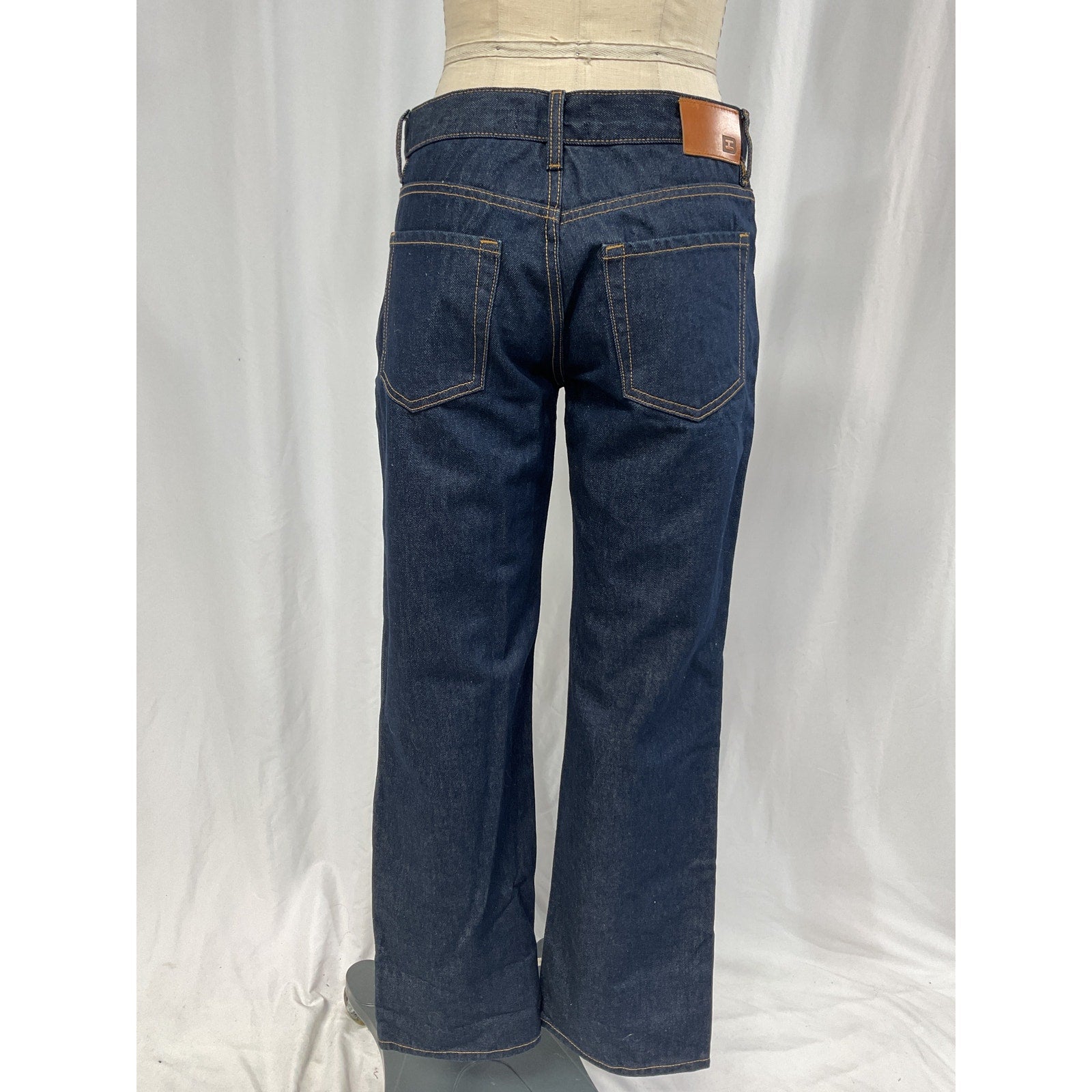Eb Denim 'Alida' Blue Loose Bowed Denim Jean Size 26 - NWT