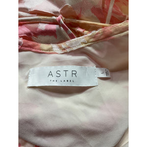Astr The Label 'Gaia' Pink Jacquard Floral Print Dress Size L
