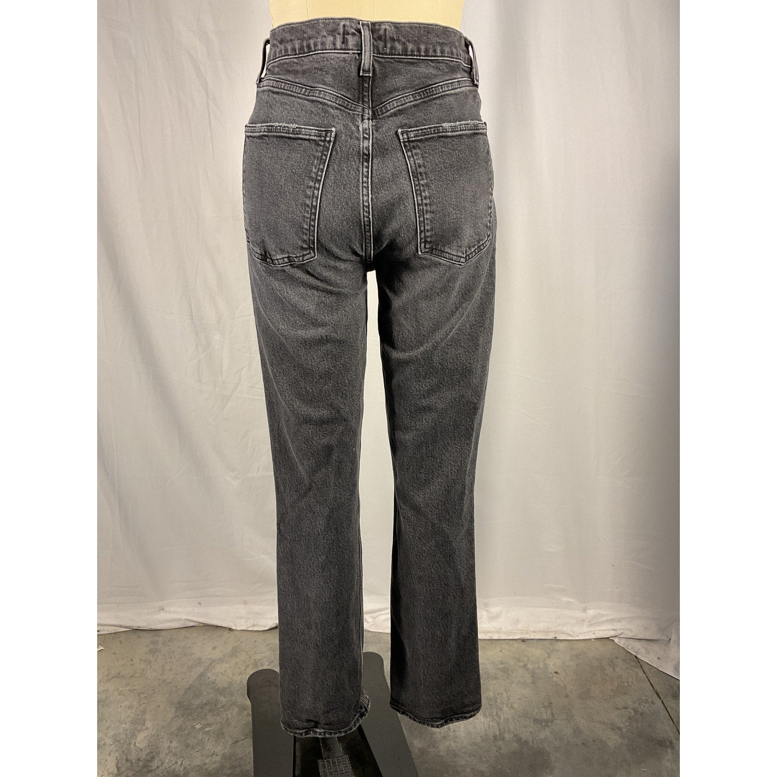 Agolde High Rise Black Stovepipe Denim Jeans Size 27