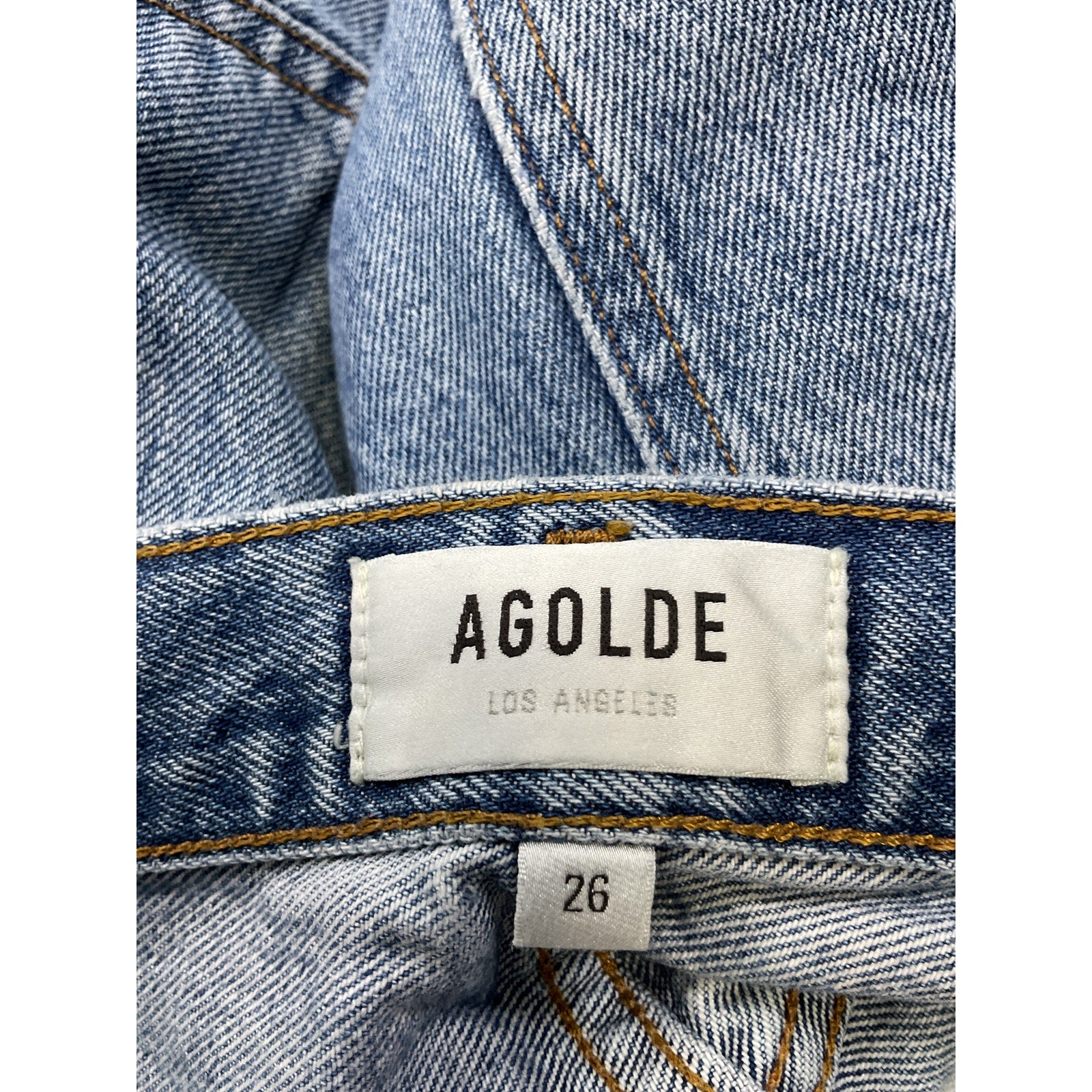 Agolde '90S' Blue Cotton Pinch Waist Jean Size 26