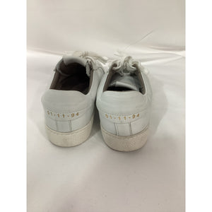 Allsaints 'Sheer' White Leather Low Trainers Shoes Size 8