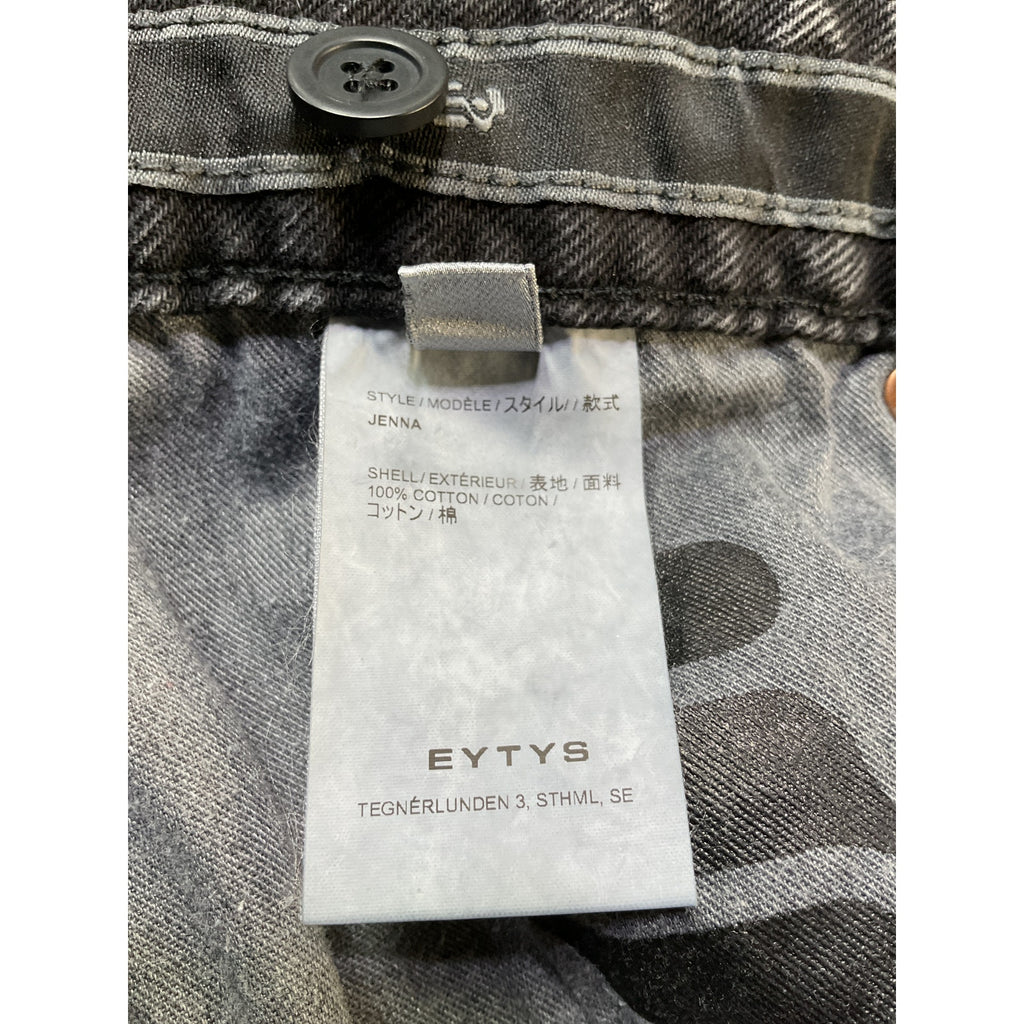 Eytys 'Jenna' Black Cotton Mini Skirt Size M