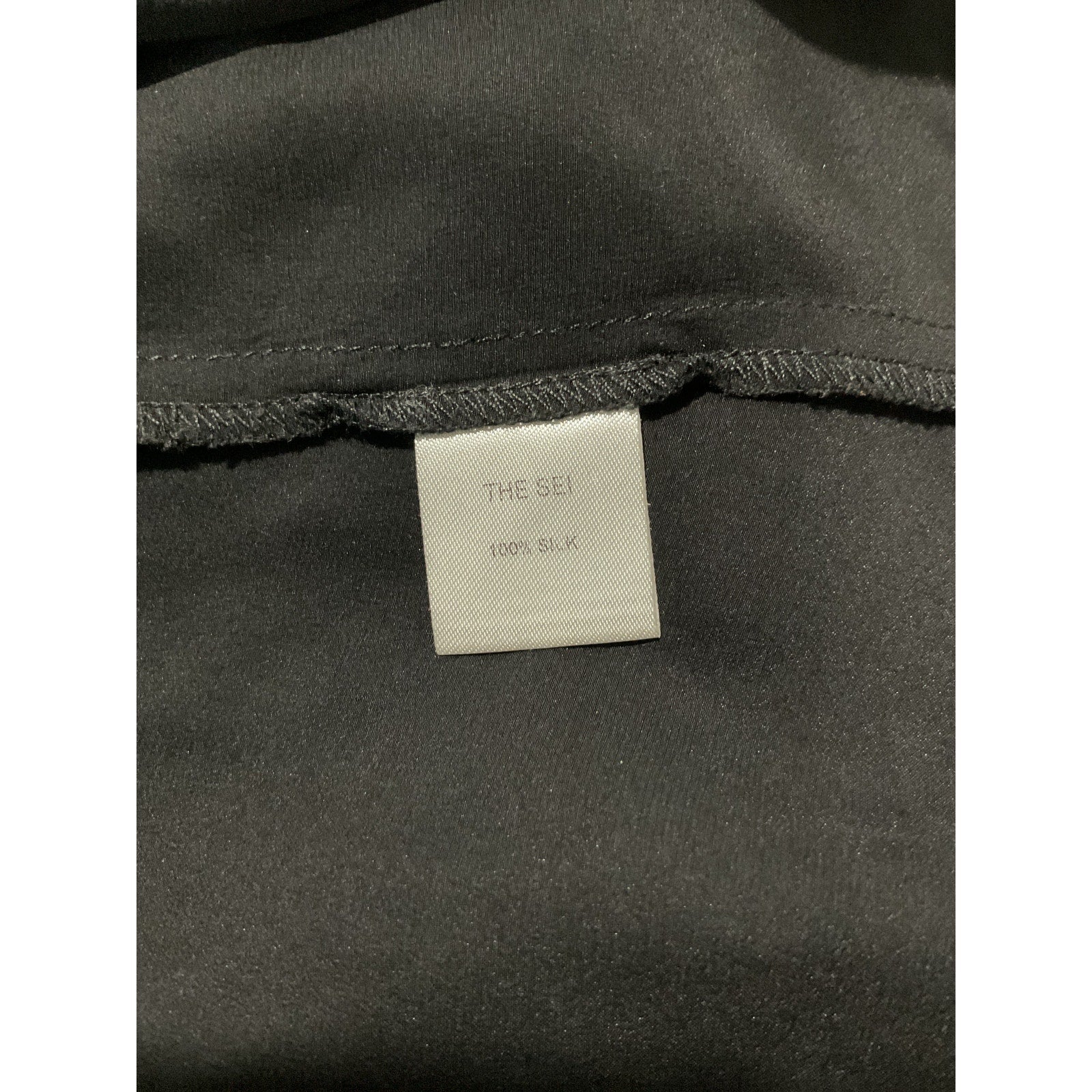 The Sei 'Halter' Black Silk Open Back Top Size 0