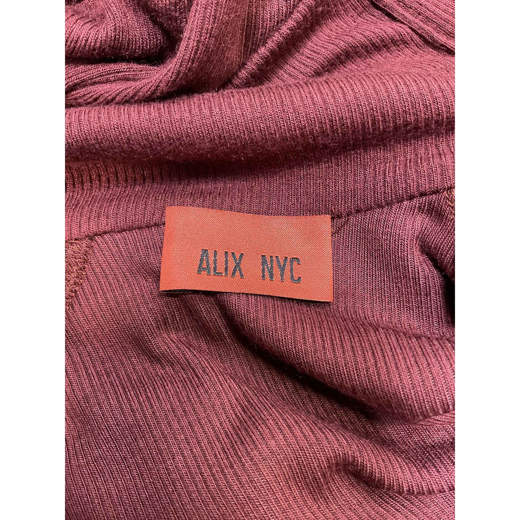 Alix Nyc 'Lisbon' Red Spandex Turtleneck Mini Dress Size M