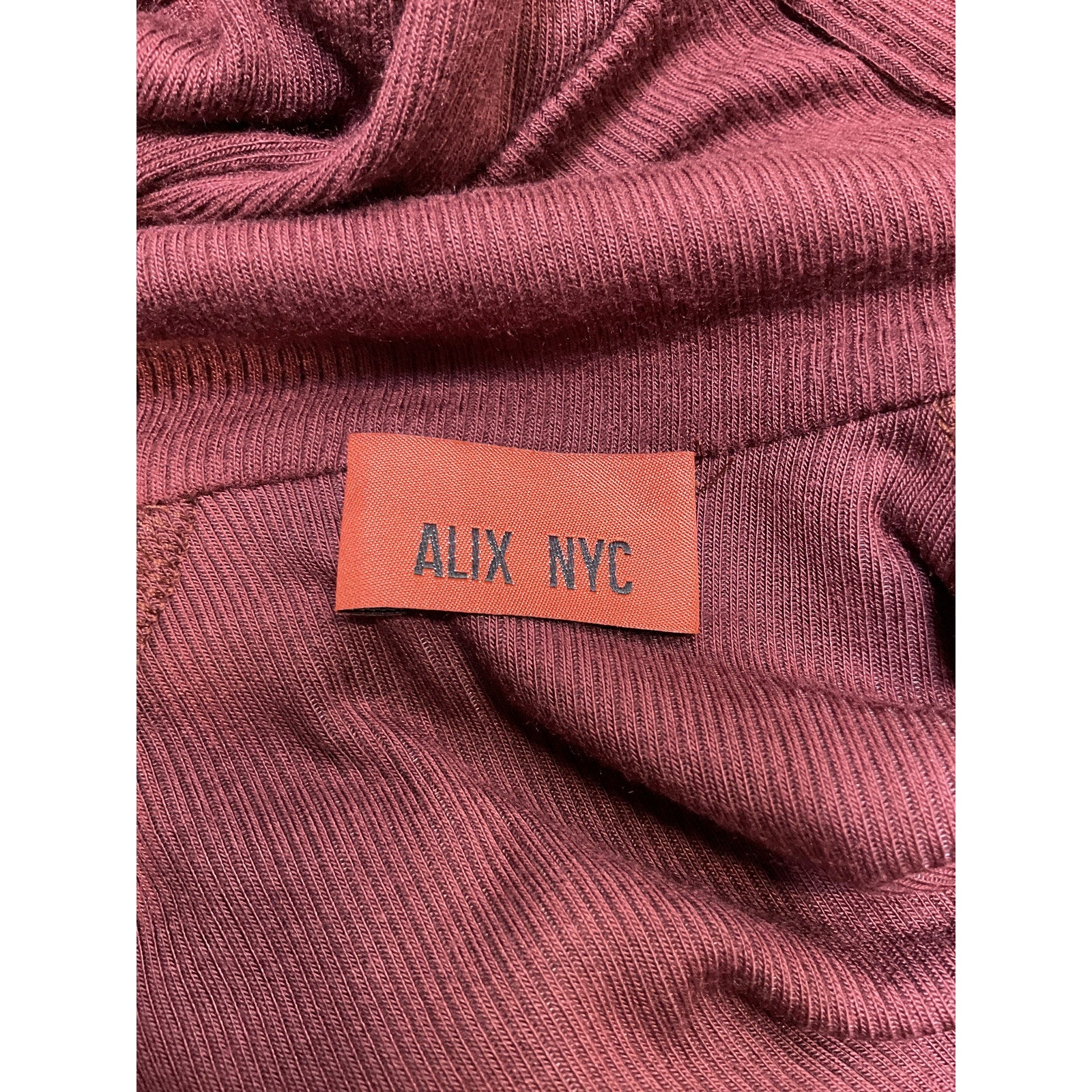 Alix Nyc 'Lisbon' Red Spandex Turtleneck Mini Dress Size M