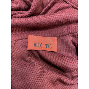 Alix Nyc 'Lisbon' Red Spandex Turtleneck Mini Dress Size M