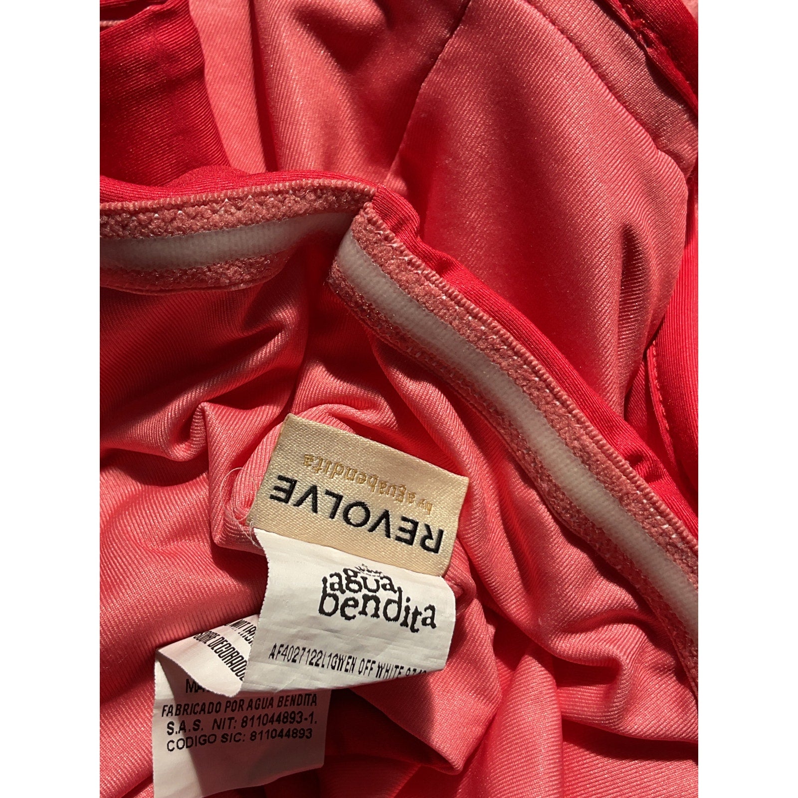 Agua Bendita Revolve 'Gwen' Red Back Cut Out Dress Size XS