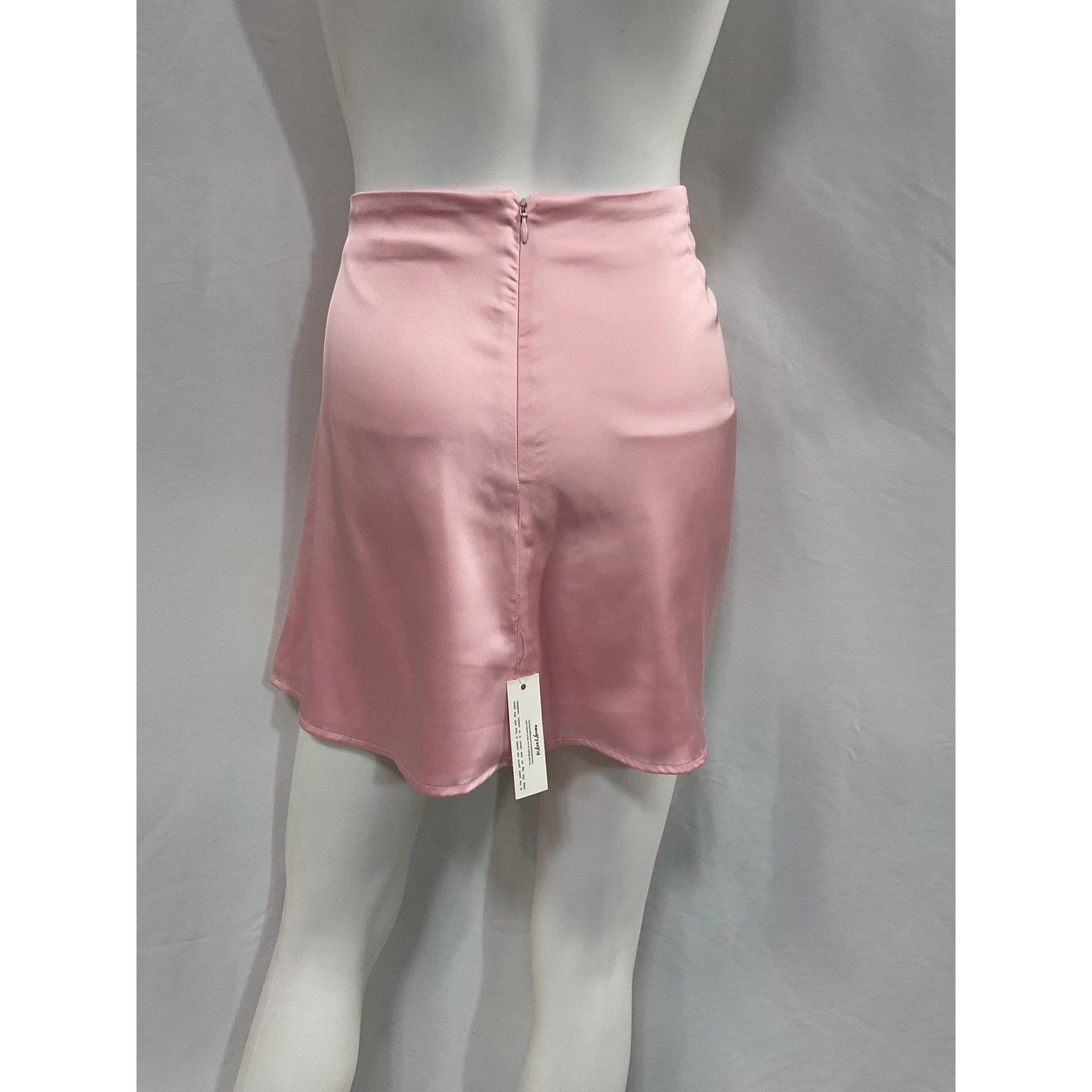 For Love & Lemons 'Skye' Pink Polyester Mini Skirt Size M - NWT