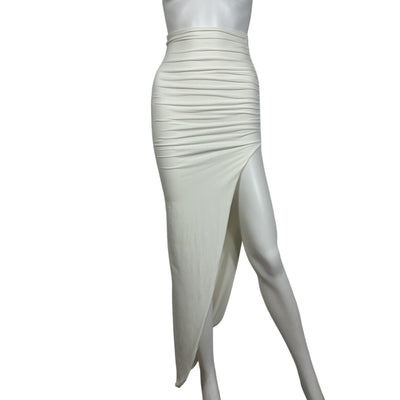 Nookie Ruched Cream Aria Skirt Size XS