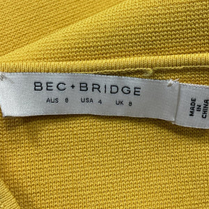 Bec + Bridge Chic Straw Antoinette Mini Dress Size 4