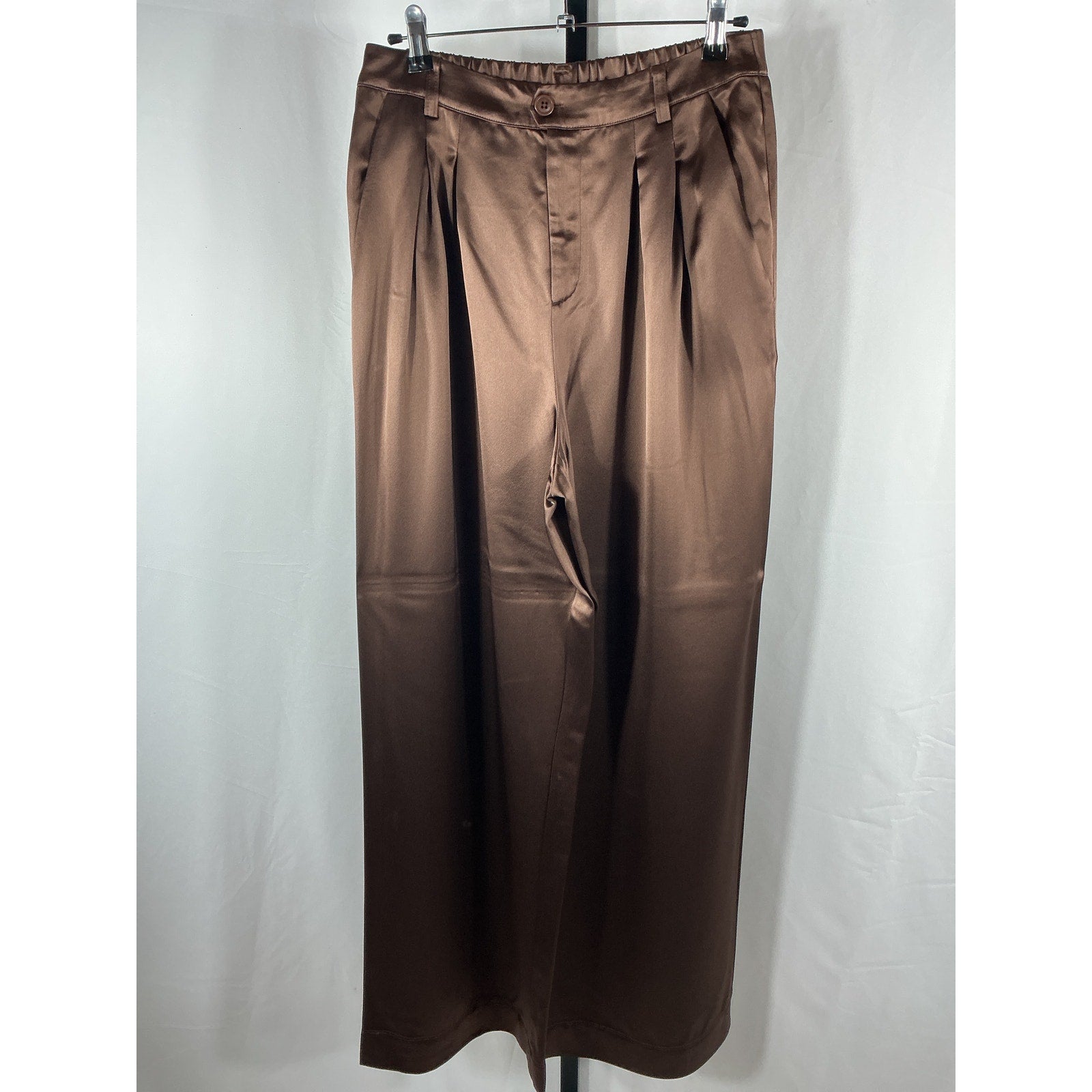 Cami Nyc 'Davina' Brown Acetate Pant Size M