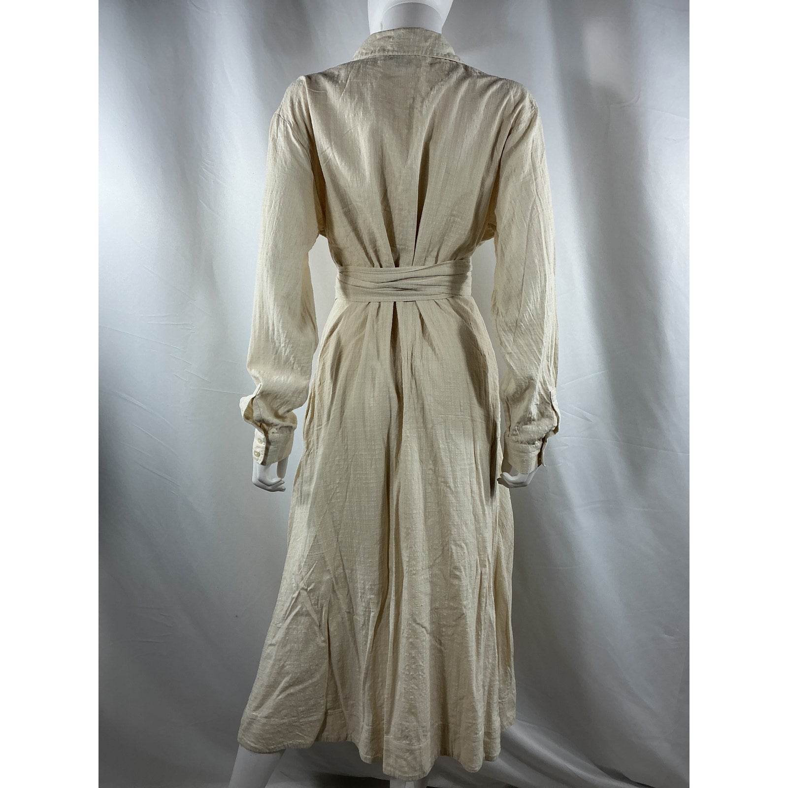 Hatch The Longsleeve Ivory Cotton Silvina Dress Size 3